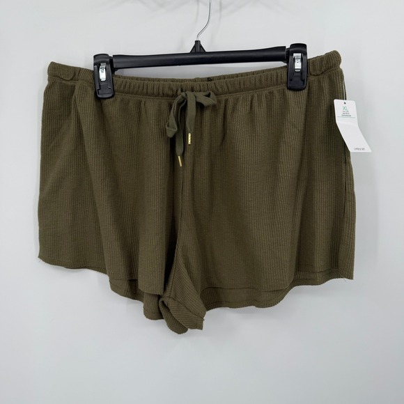 Honeydew Intimates Woodland‎ Thermal Pajama Set Long Sleeve Top Shorts XL - Picture 4 of 9